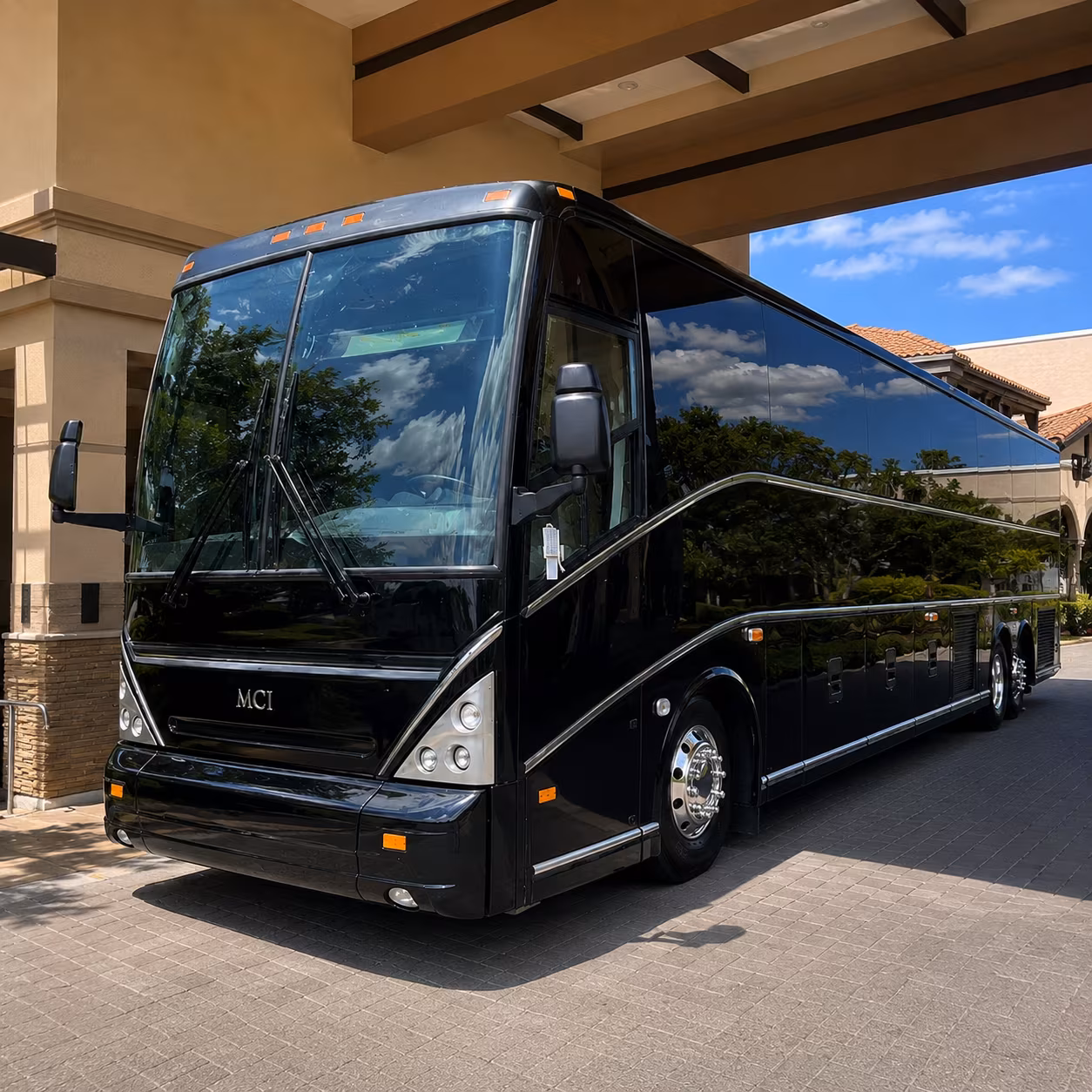 charter bus shuttles to amerant bank arena in sunrise for panthers games and concerts